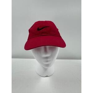 Nike Red Adjustable Strap Child Baseball Cap With Logo 100% Cotton‎ Type